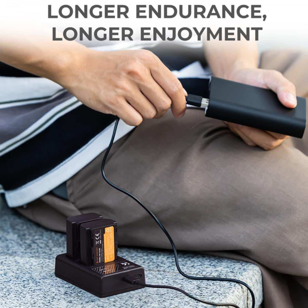 K&F Dual Charger for Sony NP-FZ100 batteries | KF28.0010 - Image 6