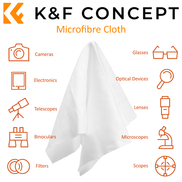 K&F 20 Pack of Microfiber Cleaning Cloths measuring 15x15cm | SKU.1615 - Image 3