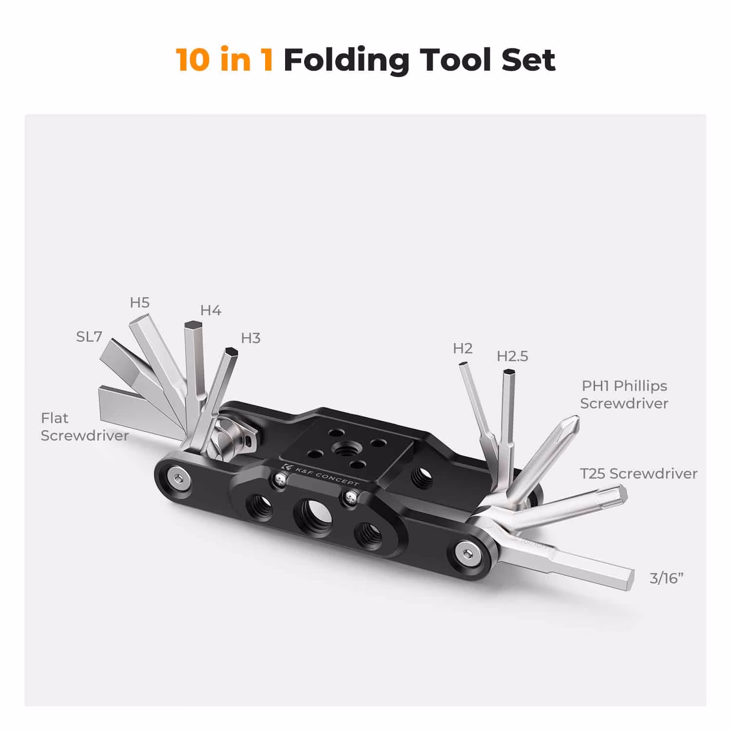 K&F 10-in-1 Multi-Tool for Working Photographers and Their Gear | KF31.099 - Image 2