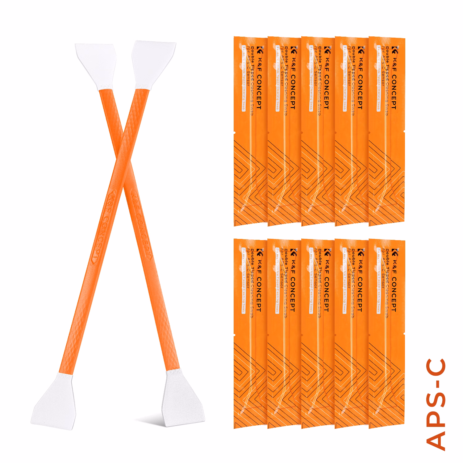 K&F 10-Pack APS-C Double-Head Sensor Cleaning Swabs | SKU.1962