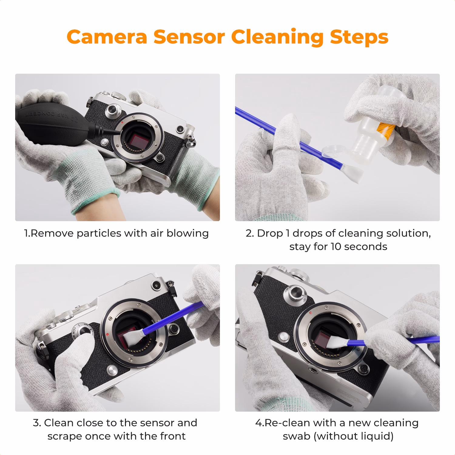 K&F 10-Pack Micro Four Thirds Sensor Cleaning Swabs | SKU.2315 - Image 5