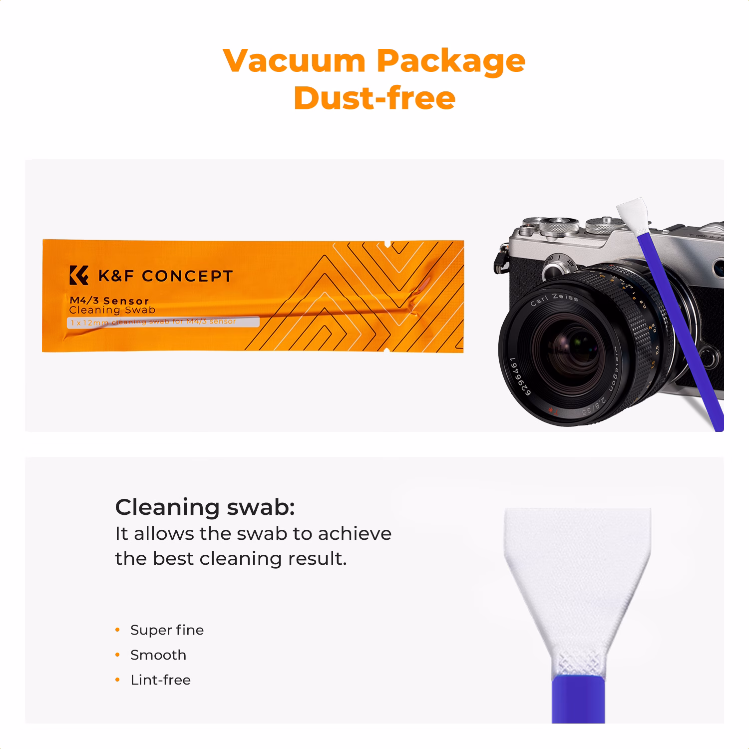 K&F 10-Pack Micro Four Thirds Sensor Cleaning Swabs | SKU.2315 - Image 2