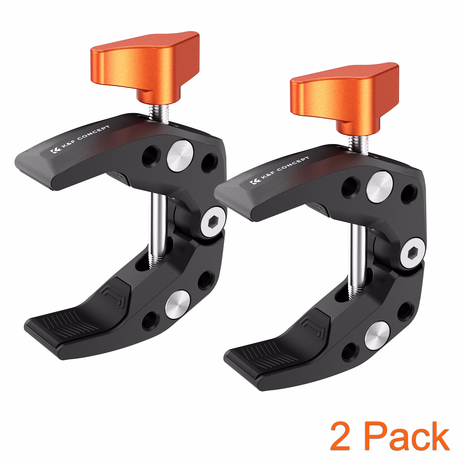 K&F 2 Pack Mini Super Clamp Ms15 with a Jaw Opening of 60mm | KF31.081S1