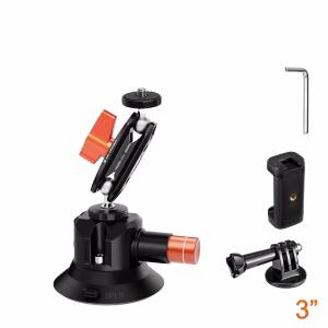 K&F 3" Suction Mount with Magic Arm, Phone and Action Cam Mount  | KF31.135