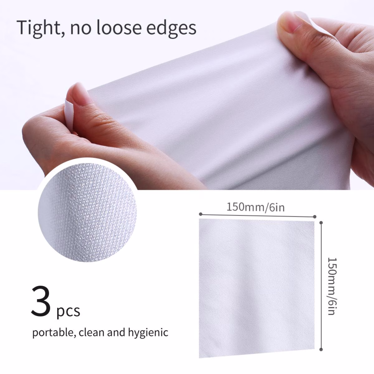 K&F 3 Pack of Microfiber Cleaning Cloths measuring 15×15cm | SKU.1683 - Image 4
