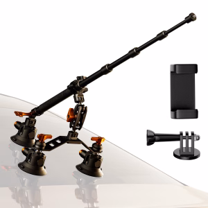 K&F 3 Point Suction Car Mount Kit with 110cm Extension Arm | KF31.197
