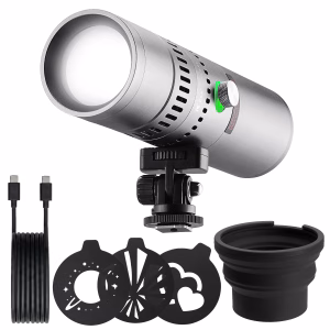 K&F 4 Colour LED Gobo Projection Light with 20 Cutout Patterns | KF34.063