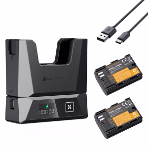 K&F Canon LP-E6NH Kit - 2 Batteries and 18W Fast Dual Charger | KF28.0088