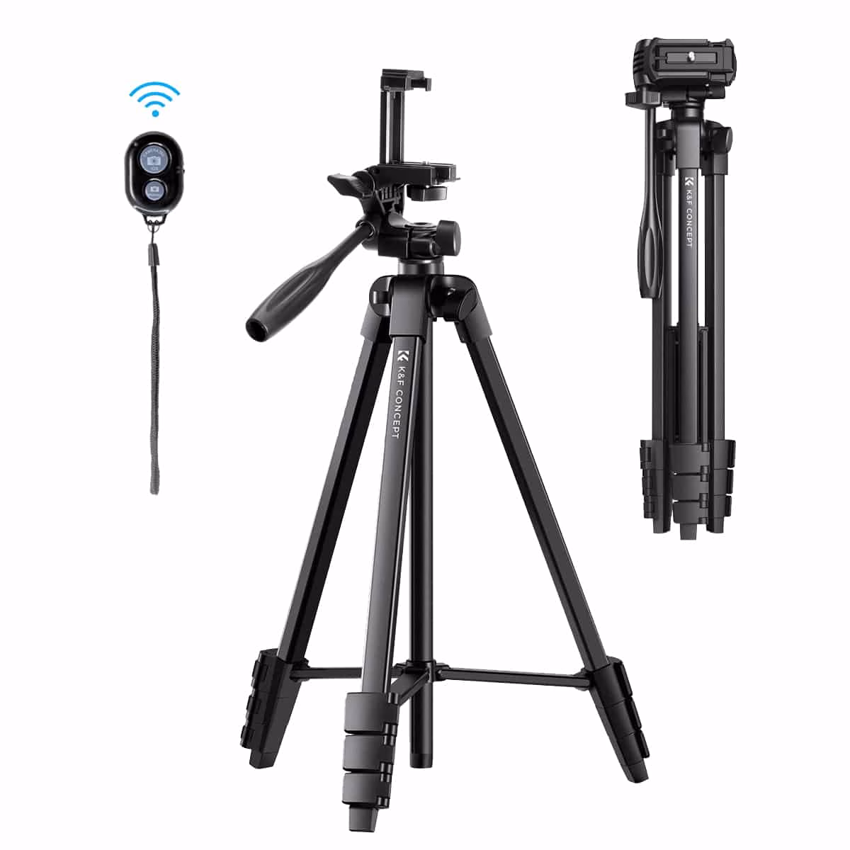 K&F Compact-Vlogger Tripod which Includes Remote and Phone Mount | KF09.125 - Image 9