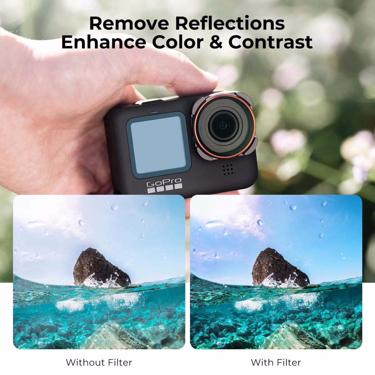 K&F CPL Filter for GoPro Hero 9, 10, 11, 12, 13 Nano-X Series | KF01.2336 - Image 3