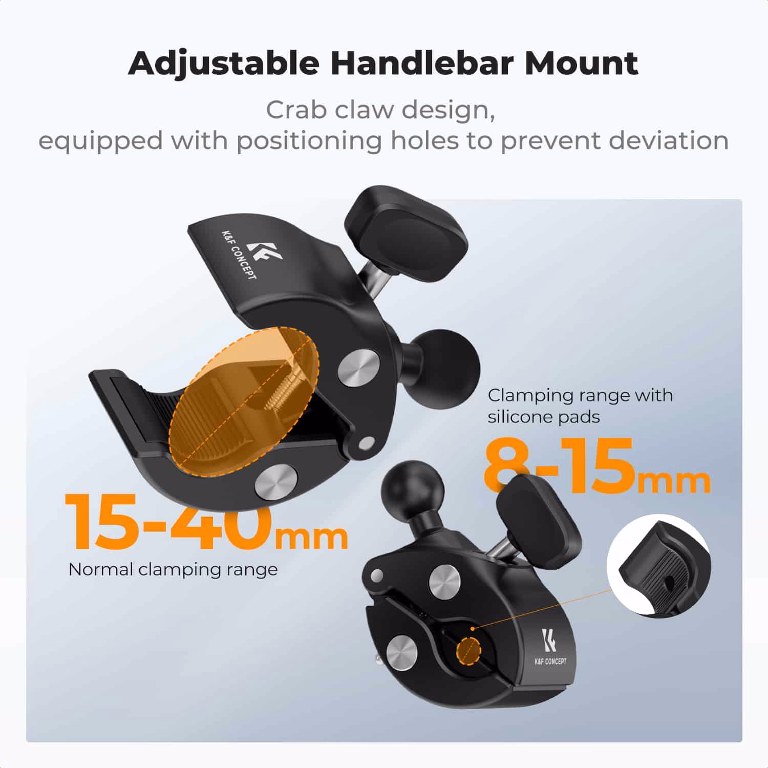 K&F Dual Pole Clamp with Magic Arm Joint a Mounting Solution | KF31.204S2 - Image 4