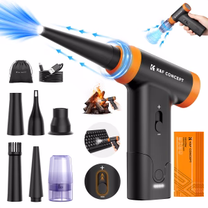 K&F Electric Air Blower and Vacuum with LED and Cleaning Heads | KF08.069