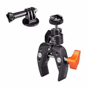 K&F Super Clamp and Ball Head to Cold Shoe or 1/4" Mount | KF31.097