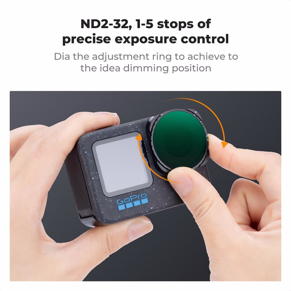 K&F Variable ND2-32 Filter for GoPro Hero 9-13 Nano-X Series | KF01.1870 - Image 3