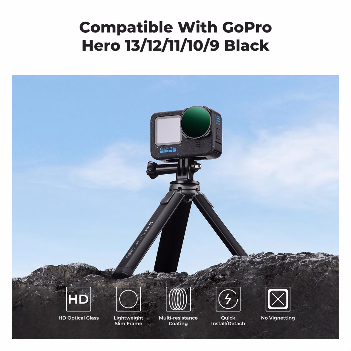K&F Variable ND32-512 Filter for GoPro Hero 9-13 Nano-X Series | KF01.1871 - Image 4