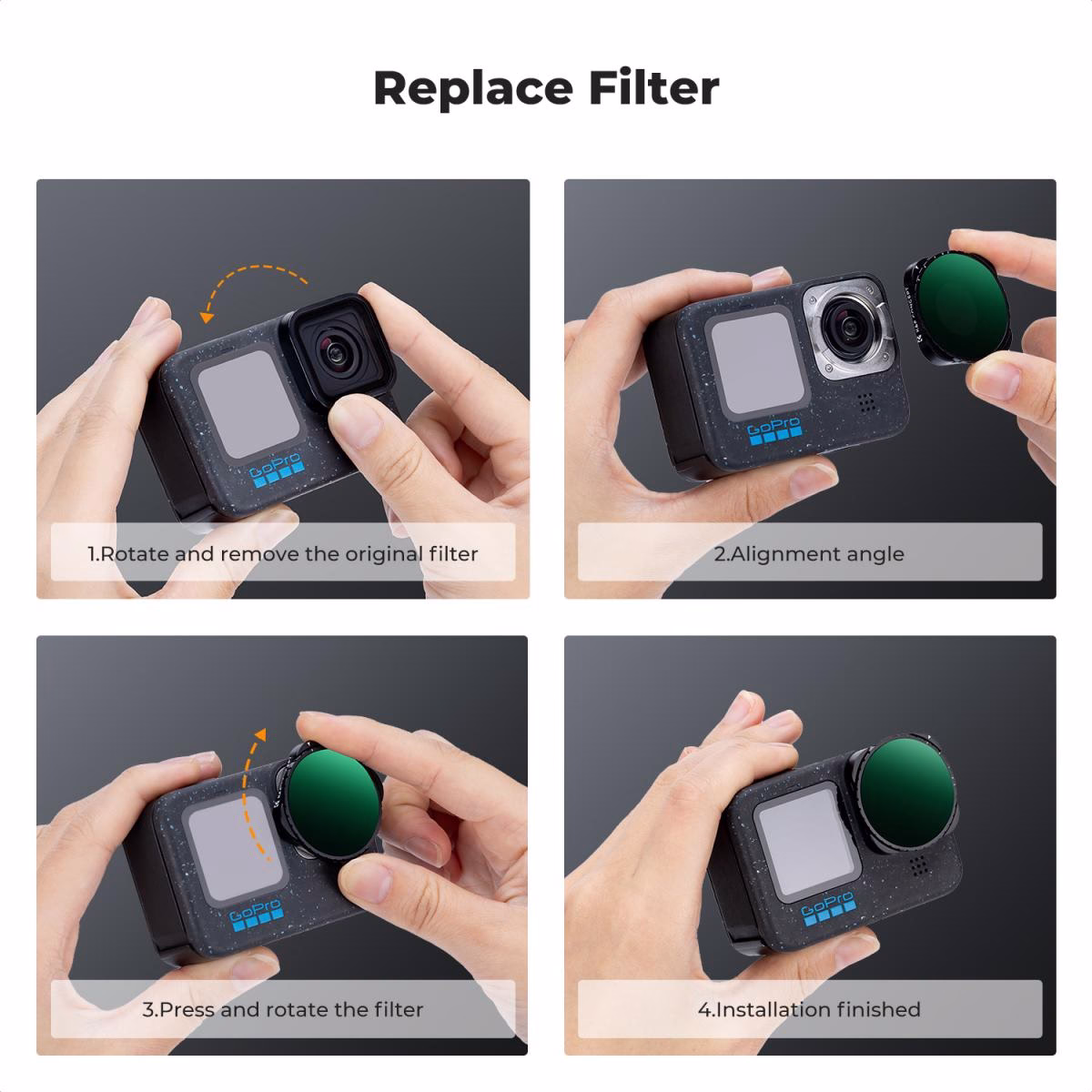 K&F Variable ND32-512 Filter for GoPro Hero 9-13 Nano-X Series | KF01.1871 - Image 6